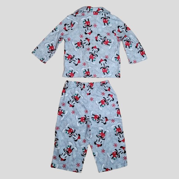 NWOT Disney Christmas Holiday Fleece Pajama Set Toddler 18 mo - Picture 3 of 4